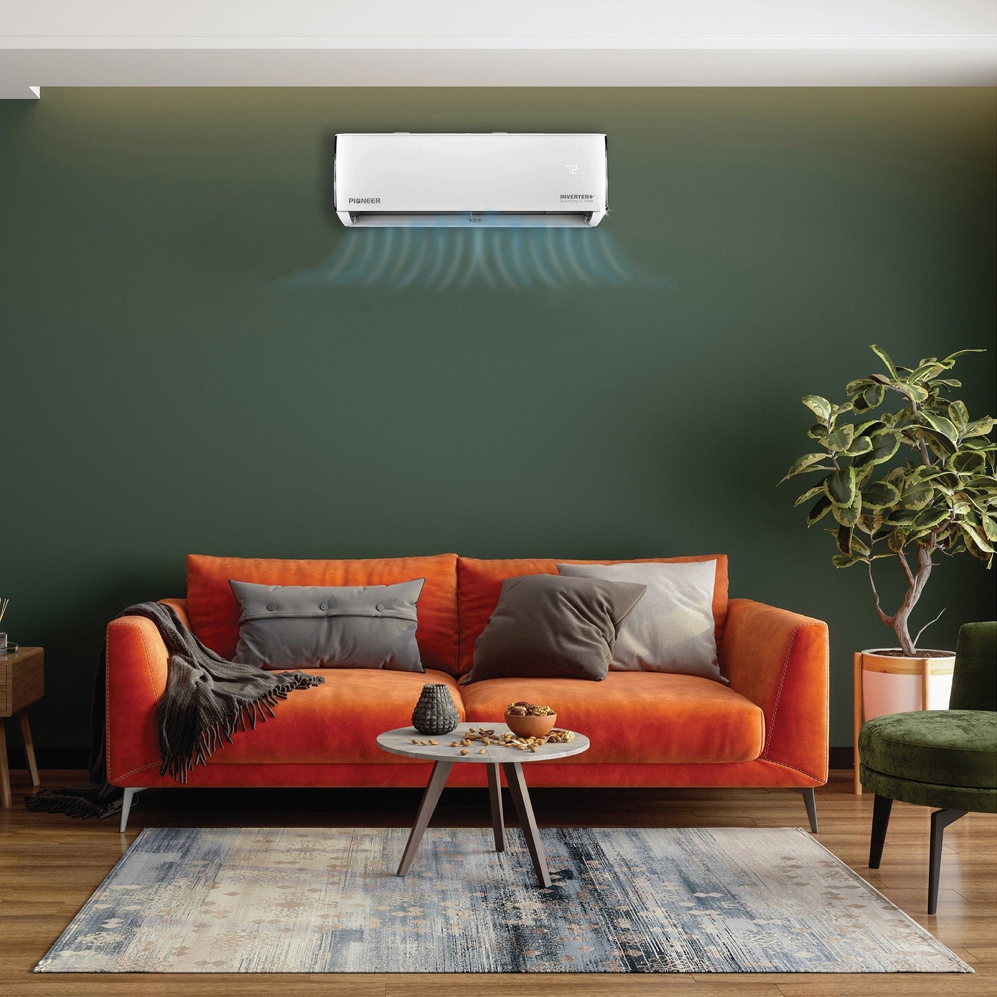 Pioneer Diamante Pro Series 12,000 BTU 19 SEER2 Ductless Mini-Split Air Conditioner Inverter+ Heat Pump Full Set 230V with 16 Ft. Kit - WYT012GLFI19RL
