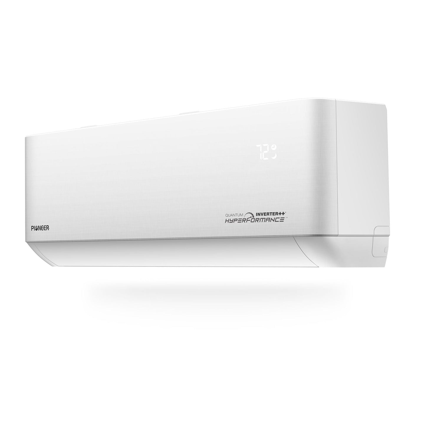 Pioneer Quantum Hyperformance 12,000 BTU 25 SEER2 230V High-Wall Ductless Energy-Star Mini-Split Air Conditioner Inverter Hyper Heat Pump Full Set - WYT012GLSI25RH-10S