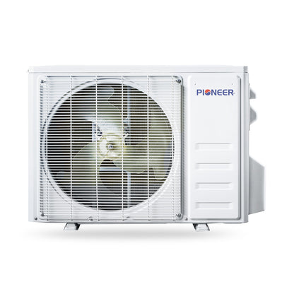 Pioneer Quantum Ultra 23,000 BTU 22.5 SEER2 230V 8-Way Ceiling Cassette Ductless Mini-Split Air Conditioner Inverter Heat Pump Full Set - CYT024GLSI24RL-10S